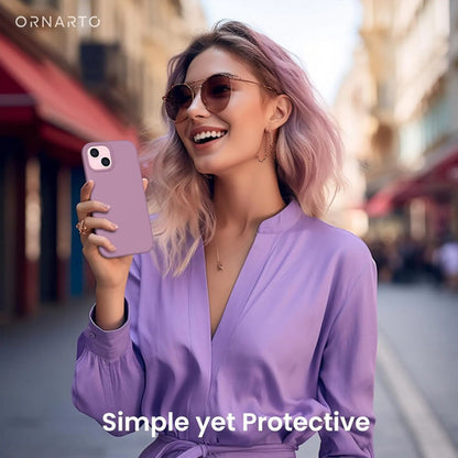 Funda De Silicona Para iPhone 15 Lavanda