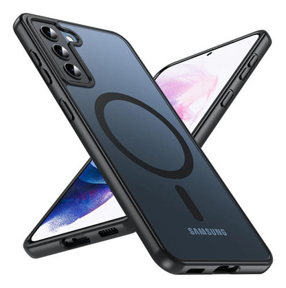 Funda Protectora Magnética Para Samsung Galaxy S21 Negro Liso