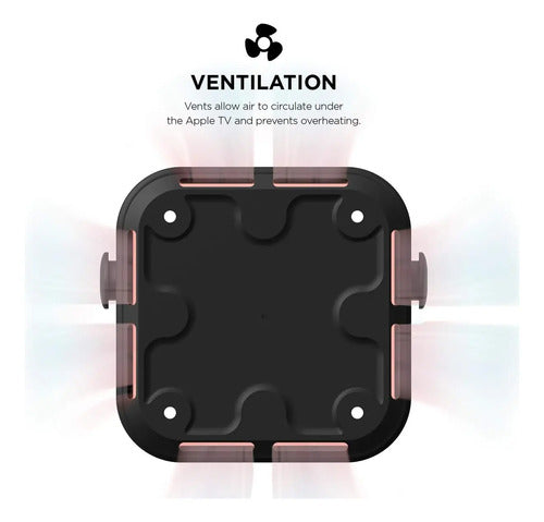 Soporte Elago Para Apple Tv - Montaje 3 Opciones Negro