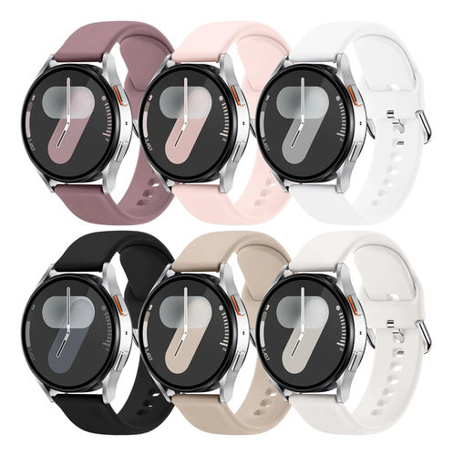 Bandas De Silicona Para Galaxy Watch Negro 2 Cm