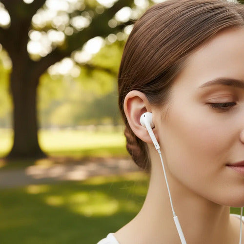 Apple Earpods Con Conector Lightning Originial. Blanco