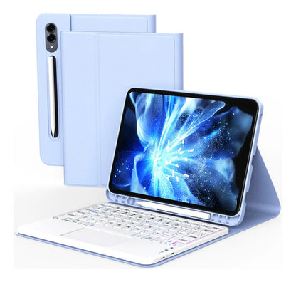 Funda Con Teclado Para Samsung Galaxy Tab S10 Lite/s10 Fe/s9 Violeta