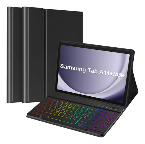 Funda Con Teclado Para Samsung Galaxy Tab A11 Plus/a9 Plus Negro