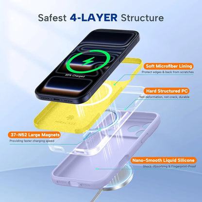 Funda Magnética Miracase Para Phone 17 Pro Lila