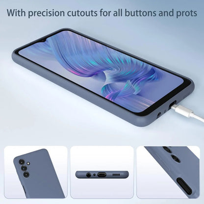 Funda Para Galaxy A13 5g, Silicona Líquida, Delgada, Suave Gris Oscuro
