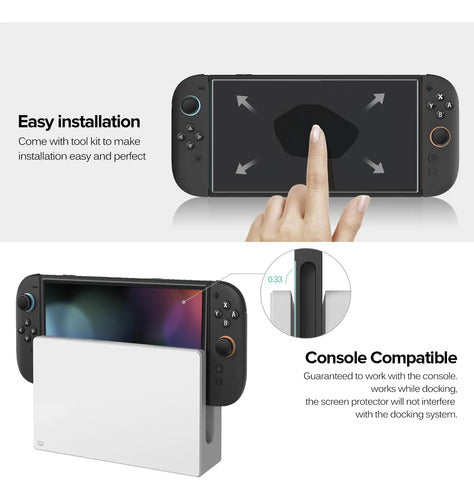 Protector De Pantalla De Vidrio Templado Para Nintendo