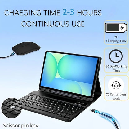 Funda Con Teclado Para Samsung Galaxy Tab S10 Lite & S10 Negro