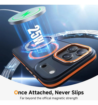 Funda Magnética 3 En 1 Para iPhone 17 Pro Naranja