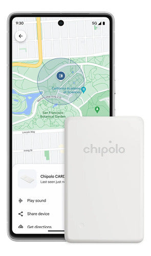 Rastreador Bluetooth Para Billetera Chipolo Card Point Blanco Roto - Punto De Tarjeta Diseño De La Tela