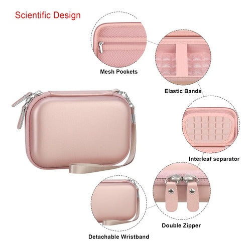 Estuche Portátil Para Impresora De Fotos Kodak Step, Rosa Rosa Claro