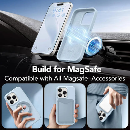 Funda Magnética Para iPhone 16 Pro Max Azul