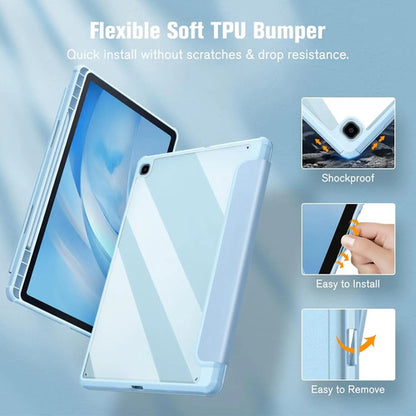 Funda Híbrida Slim Para Samsung Galaxy Tab S6 Lite Celeste