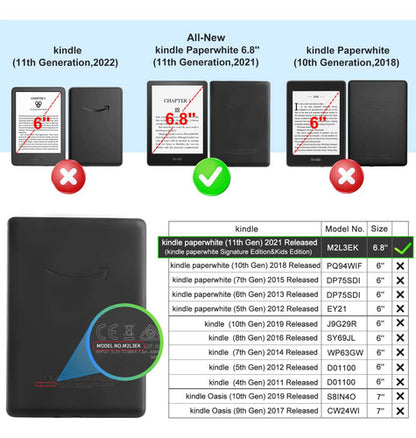 Funda Protectora Para Kindle 11 Gen. 6,8 Pulgadas Claro Nombre Del Diseño