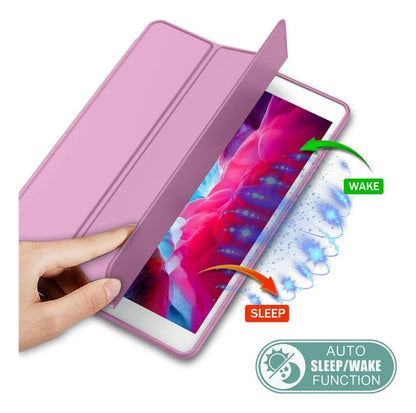 Funda Para iPad 9.7 Con Porta Lápiz Y Protección Completa Lila