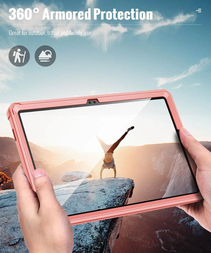 Funda Para Galaxy Tab A9 Plus 11-inch 2023, Negra Rosa