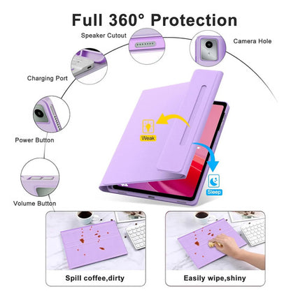Funda Con Teclado Para Lenovo Tab M11 / K11 Lte 11 Pulgadas Morado