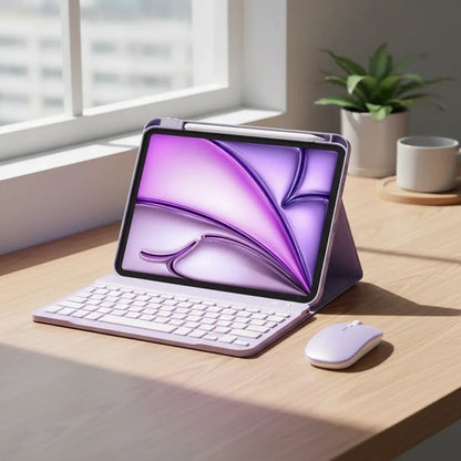 Funda Con Teclado Para iPad Air M4 11 Pulgadas Morado