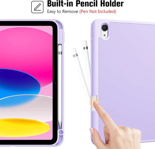 Funda Akkerds Para iPad A16 De 11a Gen Y iPad 10.9  2022 Lila