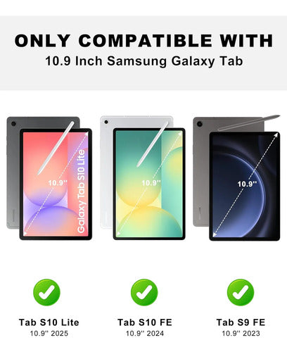 Funda Con Teclado Para Samsung Galaxy Tab S10 Lite/s10 Fe... Verde