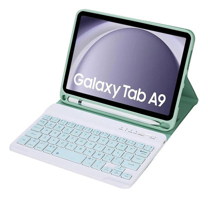 Funda Con Teclado Para Samsung Galaxy Tab A9 8.7 Verde