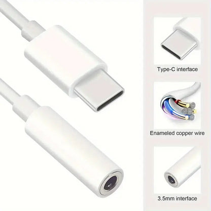 Adaptador Para Apple Usb-c A Jack De Auriculares 3.5mm Color