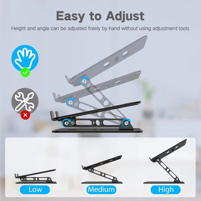 Soporte Ajustable Para Laptop Gogoonike Negro