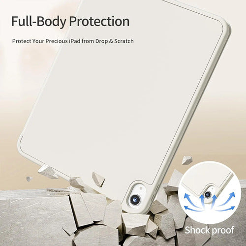 Funda Akkerds Para iPad A16 De 11a Gen Y iPad 10.9  2022 Crema
