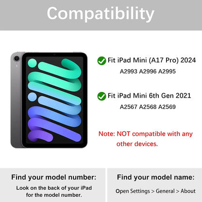 Funda Para iPad Mini 7ma Gen (a17 Pro 2024) Azul