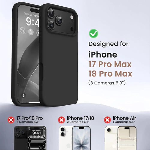 Funda Para iPhone 18 Pro Max Negro