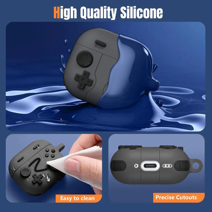 Estuche Getino Para AirPods 4 Con Kit De Limpieza, Negro Negro
