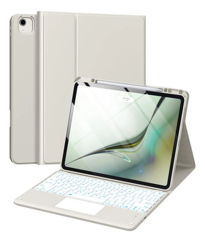 Funda Con Teclado Harvopu Para iPad Air & Pro Gris