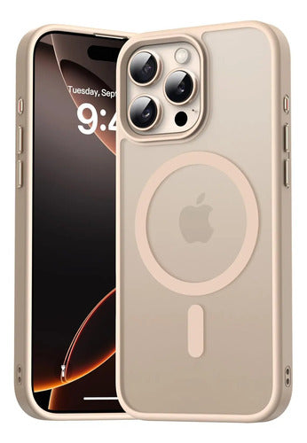 Funda Magnética Para iPhone 16 Pro Dorado Oscuro
