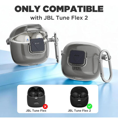 Funda Protectora Para Jbl Tune Flex Con Kit De Limpieza Y... Gris
