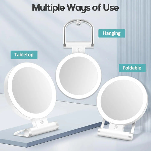 Espejo De Maquillaje Con Luz Blanco