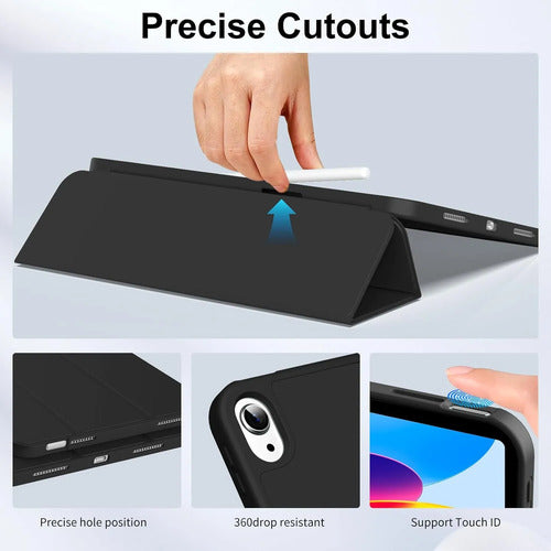 Funda Para iPad (a16) 11th Gen 2025 Y iPad 10th Negro