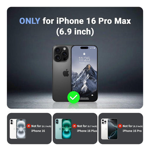 Funda Magnética Para iPhone Pro Max Negro