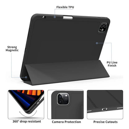 Funda Para iPad Pro 11'' Con Soporte Para Lápiz Negro
