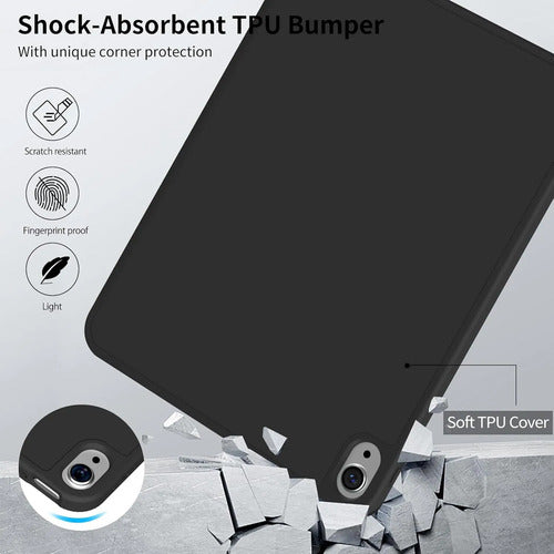Funda Para iPad (a16) 11th Gen 2025 Y iPad 10th Negro