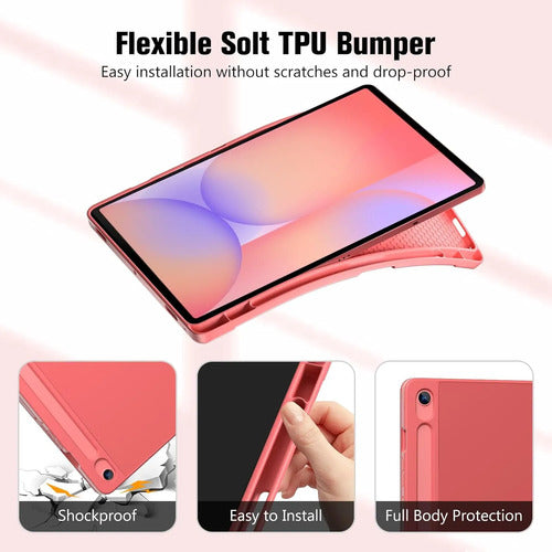 Funda Para Galaxy Tab S10 Lite/s10 Fe/s9 Fe 10.9 ... Rosa
