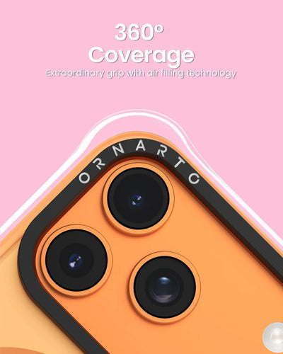 Funda Ornarto Air Para iPhone Pro Max Naranja