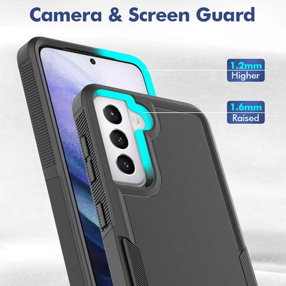 Funda Protectora Samsung Galaxy S21 5g Doble Capa Antigolpes Negro Liso