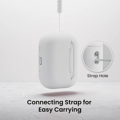 Funda Ornarto De Silicona Híbrida Para AirPods Pro 3 - Negra