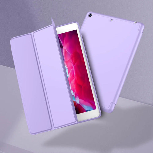 Funda Para iPad 9.7 Con Porta Lápiz Y Protección Completa Violeta
