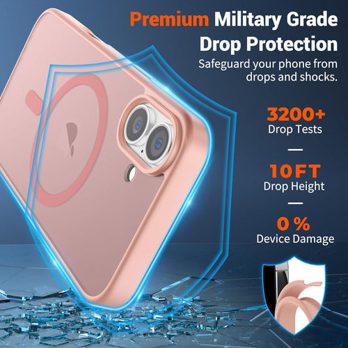 Funda Magnética Supfine Para iPhone 16 Rosa