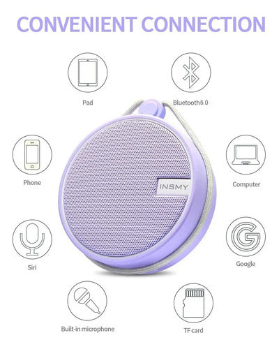 Parlante Bluetooth Impermeable Violeta