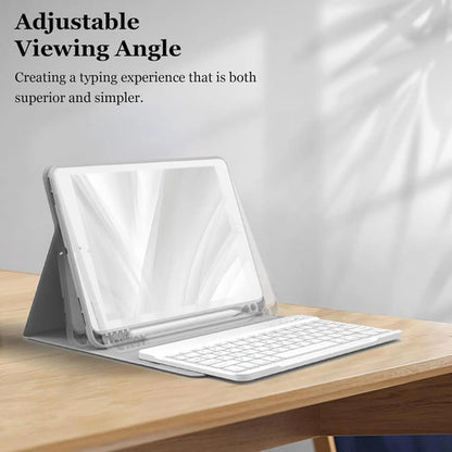 Funda Con Teclado Para iPad 10.2  9th/8th/7th Gris