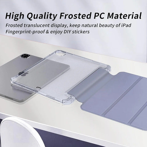 Funda Para iPad Pro 11 Pulgadas Con Soporte Para Lápiz Violeta