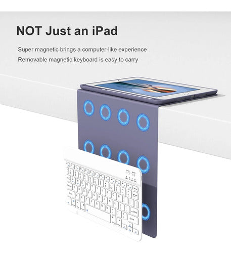 Funda Con Teclado Para iPad De 9.7 Pulgadas 2018/2017 6a/5a Gris