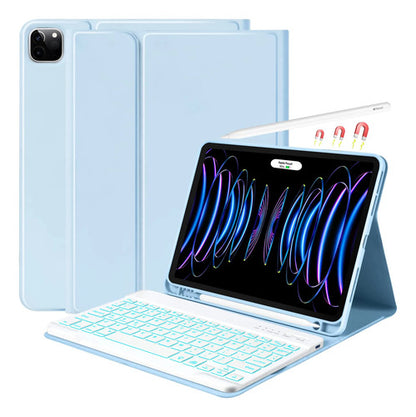 Funda Con Tecladopara iPad Pro Azul