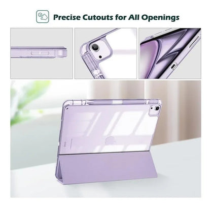 Funda Para iPad Air Con Soporte Para Lápiz Morado